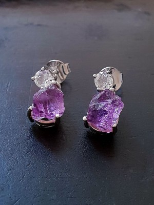 Two-stone Drop Earrings