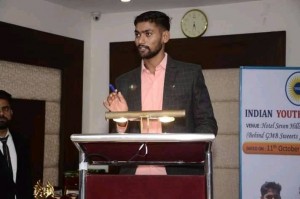 Santosh Singh Taretiya with Cabinate Minister of Uttar Pradesh Sri Yogendra Upadhaya Ji