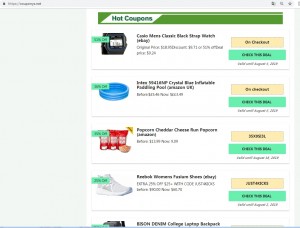 Couponys coupons page