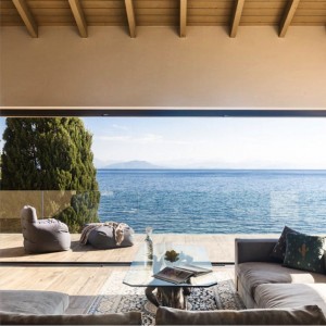 Shimmery luxe view in Corfu