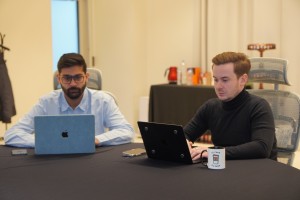 From left: Kapil Kajal from Interesting Engineering, Leo Thevenet from Le Café du Geek