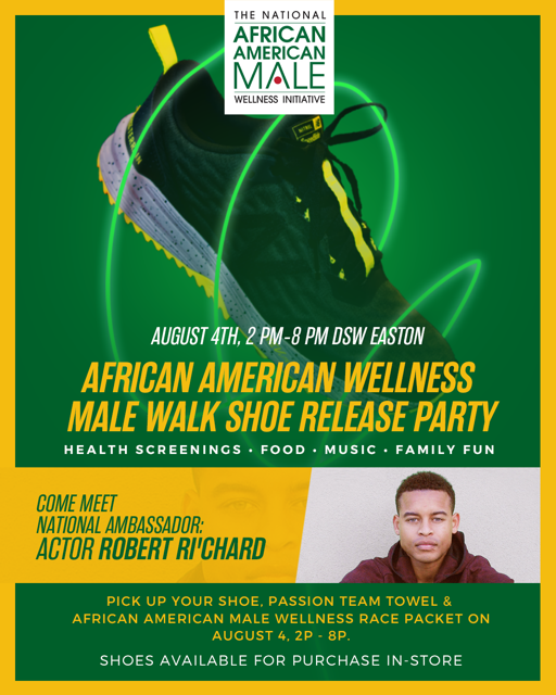 Actor Robert Richard National Ambassador for The National African American Male Wellness AAWALK Actor Robert Richard National Ambassador for The National African American Male Wellness AAWALK