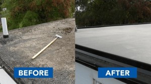 TheRoofCo flat roofing built up roof reroof to TPO ForesPark GA