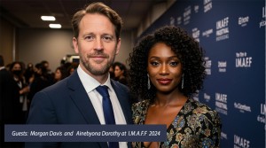 Guests Morgan Davis and Ainebyona Dorothy at I M A F F 2024