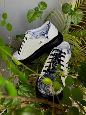 White Eco Duo Balance Sustainable Sneakers By Kapas Paduka 02 scaled jpg