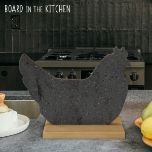 Hen Custom Cutting Board, Corian Cutting Board, Promotional Gift.