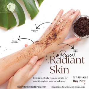 Skincare Routine with Organic Scrubs