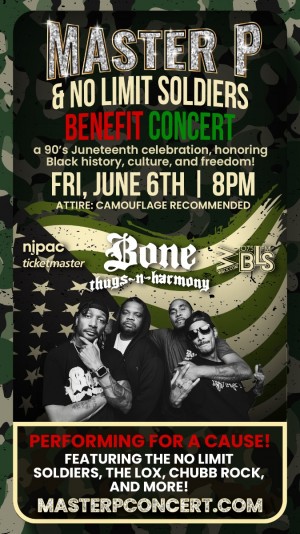Master P to Perform Live for the First Time in Newark, NJ, with The Lox, Bone Thugs-N-Harmony, and More at Historic Juneteenth Benefit Concert!