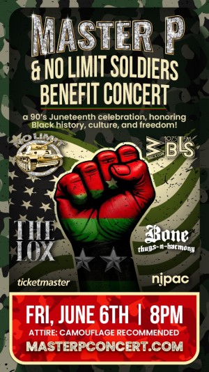 Master P to Perform Live for the First Time in Newark, NJ, with The Lox, Bone Thugs-N-Harmony, and More at Historic Juneteenth Benefit Concert!