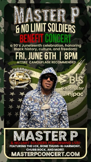 Master P to Perform Live for the First Time in Newark, NJ, with The Lox, Bone Thugs-N-Harmony, and More at Historic Juneteenth Benefit Concert!