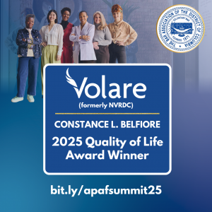 Volare (formerly NVRDC) to be honored with Constance L. Belfiore Quality of Life Award