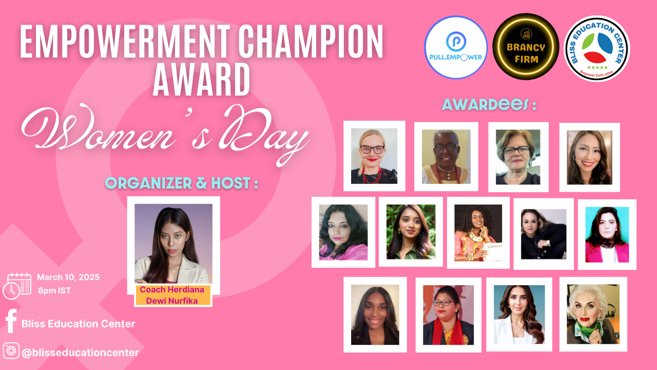 Global Women Leaders Honored with Empowerment Champion Award on International Women’s Day 2025