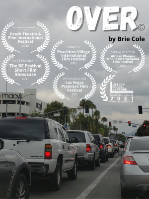 OVER poster with laurels