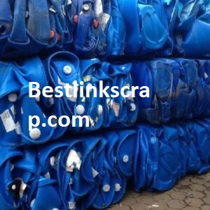hdpe blue drum in bales