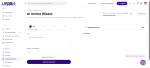 Uforia AI - AI Article Wizard