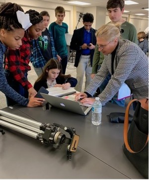 From Left: Angel Moore, Aaliyah Lampley, Hannah Gravois, Susanna Shields (Bottom), Andre Laurent, Vibriyogn Epuri, Hunter Gravois, and Joan McGee.