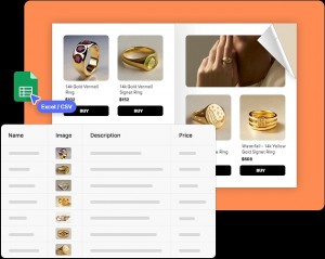 turn product data into catalog
