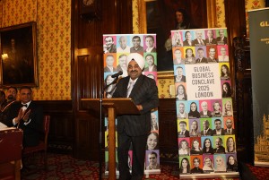 Maninder Singh speaks on sustainability at the Global Business Conclave