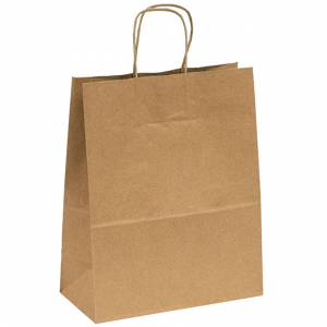 kraft paper bag with twisted handles small debbie missy 10 x 5 x 13 inch 250 pack ampack 38700923519
