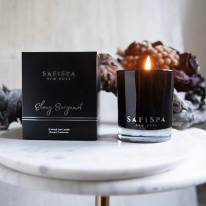candle bergamot scented soy wax safispa shop now 1 1