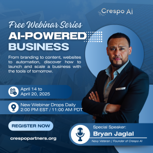 Crespo Partners Announces Flagship Webinar Series to Prepare Entrepreneurs for the AI Era