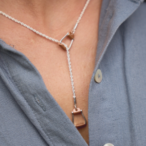 Stirrup-inspired necklace - one of the collections best sellers