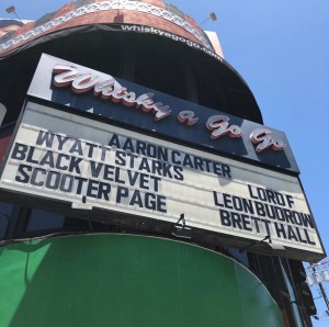 Leon Budrow on The Whisky a Go Go marquee