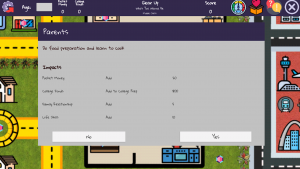 GEAR UP role-playing game to prepare high school students for college admission and alternate career