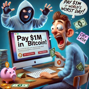 Ransomware Humor, pay up or else!