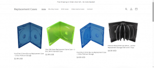 ReplacementCases.com Homepage – Blu-ray, DVD, and Game Case Replacement Store