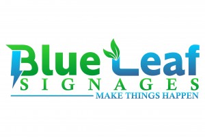 Blue Leaf Signage