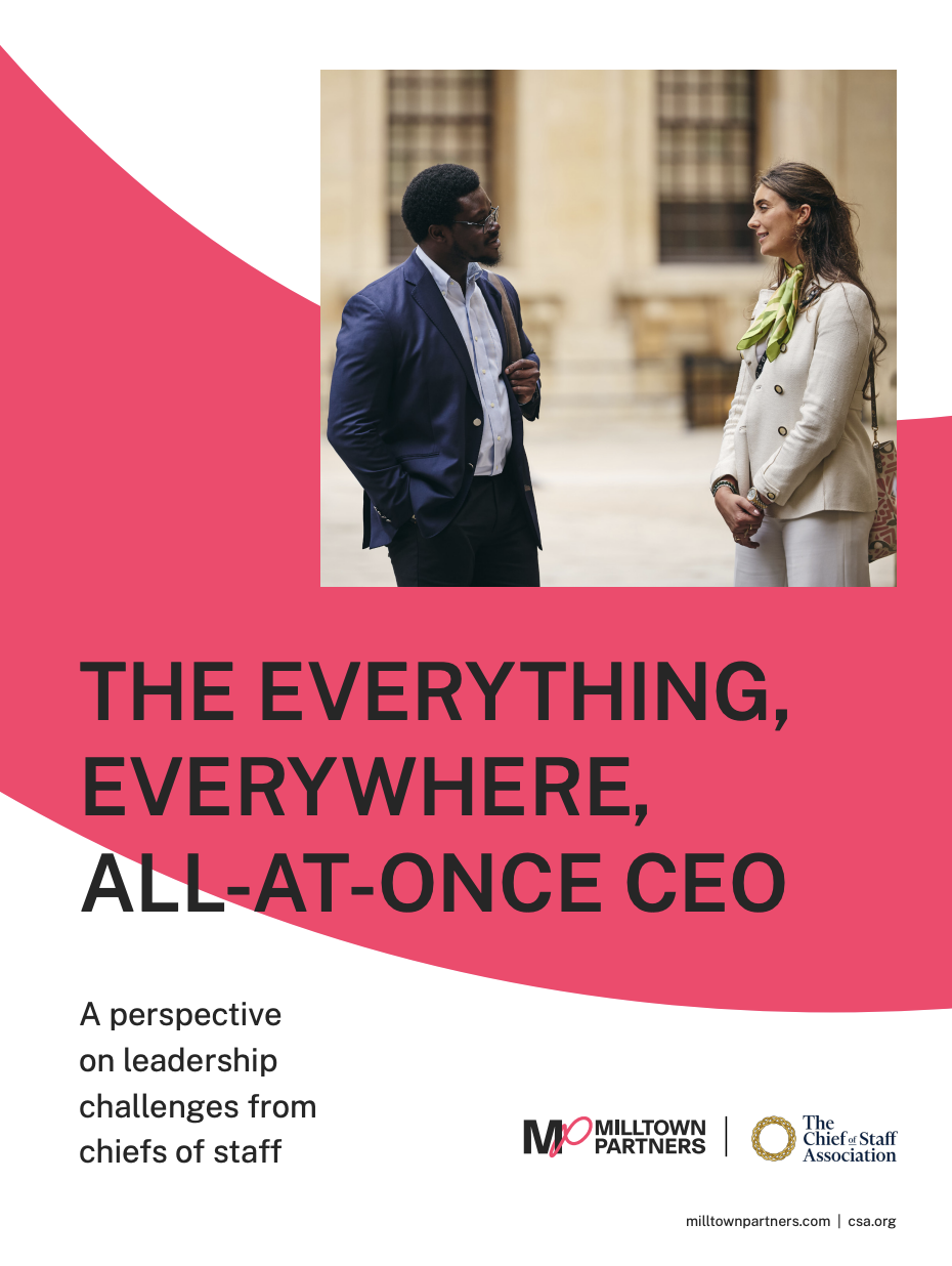 Chief of Staff Association Releases New Report on Evolving C-Suite Leadership Challenges