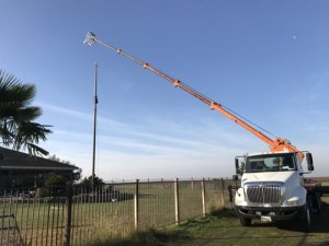 Commercial flagpole repair