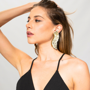 Handcrafted Gold Wing Earrings – Lightweight Statement Jewelry That Empowers & Elevates Your Look