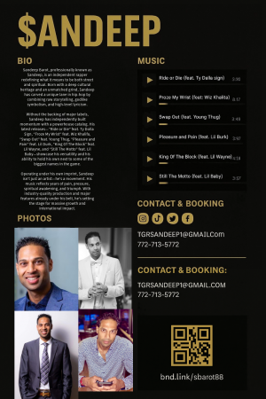 $andeep Drops G.O.D (Gangsta Over Dose) - A Raw, Unfiltered Street Testament From Hip-Hop's Most Unlikely God