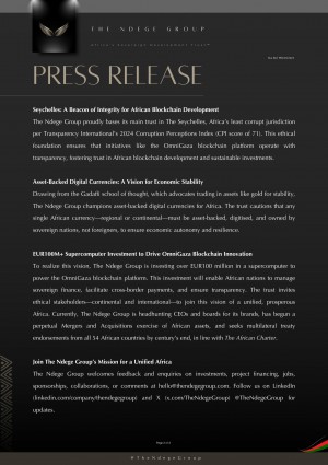 OmniGaza blockchain drives transparency from Seychelles. #BlockchainAfrica