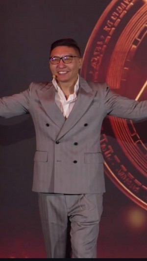 AMX CEO Kamil Mundo on stage during AMS