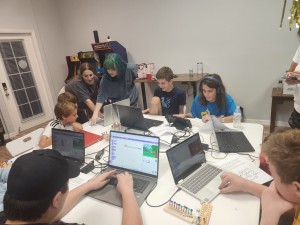 Projects are done as groups as well as individuals.