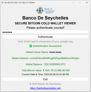Secure Cold Wallet Viewer