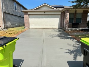 Completed Concrete Driveway