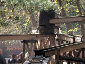 The sluices at the mine.