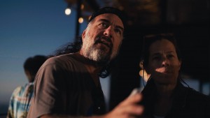 On the set of Home(sick) with DP Pablo Goldberg and 1st AD Karen Huseby shaping the visual story.