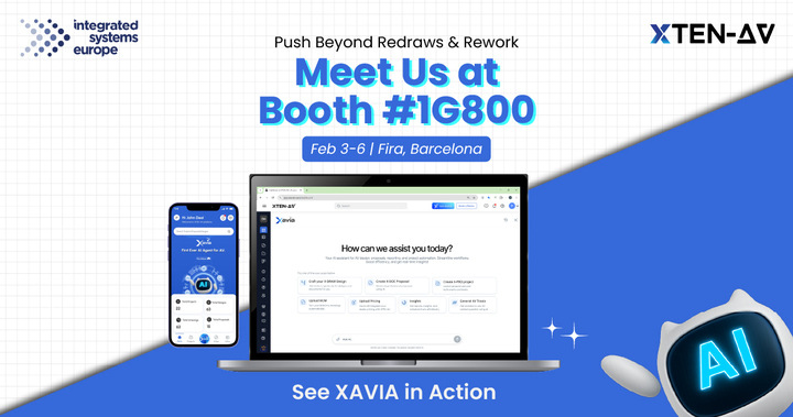 XTEN-AV Launches XAVIA AI Assistant for European AV Professionals at ISE 2026