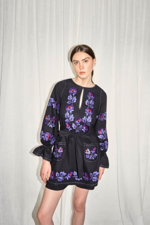 AMORRRE Summer Capsule - Embroidered mini dress with hand crafted details