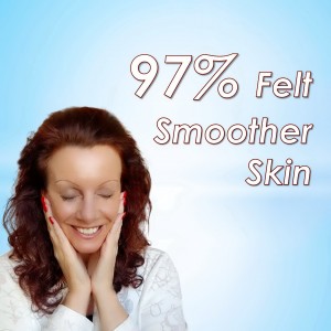 97 percent felt smoother skin v