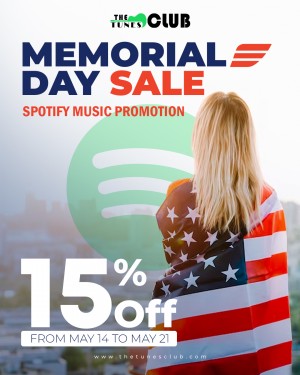 Memorial Day Sale on Spotify Promotion Services