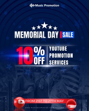 Memorial Day Sale on YouTube Music Promotion
