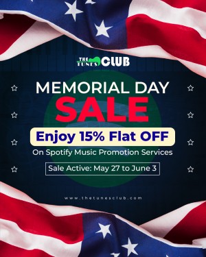 Memorial Day Sale on Spotify Promotion Services