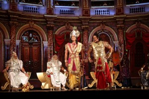 Yashodhan Rana as Shree Krishna along with Puneet Issar as Duryodhan.