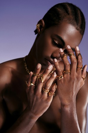 Star|Emerald-Cut Zircon Ring